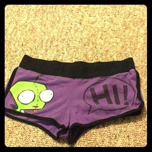 Purple shorts